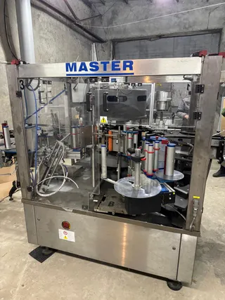 P.E. Labellers MASTER M/S rotary labeller, photograph 13 of 14